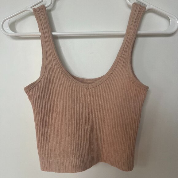 Out From Under Urban Outfitters Cropped Ribbed Knit top Size M Medium - Picture 1 of 4